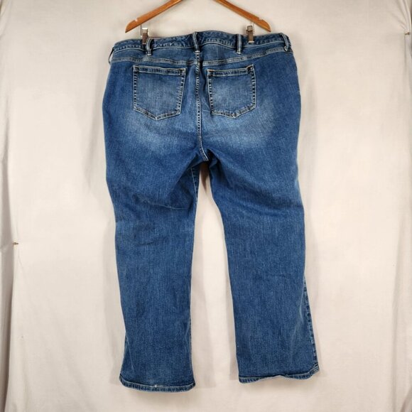 Torrid Relaxed Boot Cut Denim Jeans Women's Plus 26R High Rise Blue Distressed - Picture 2 of 10